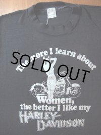 SALE!! 1980s〝HARLEY-DAVIDSON〟エロプリントTee(カットオフ)