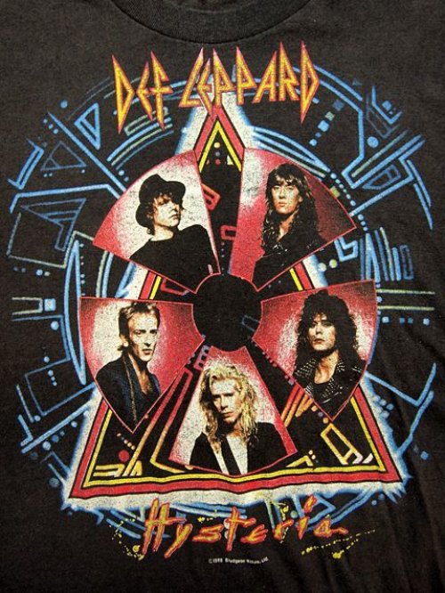 詳細画像1: 1980s〝Def Leppard〟HysteriaバンドTシャツ