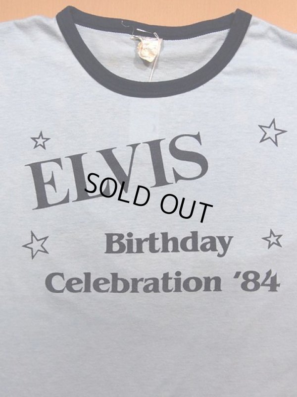 画像1: 1980s?ELVIS BIRTHDAY CELEBRATION 84?リンガーTシャツ