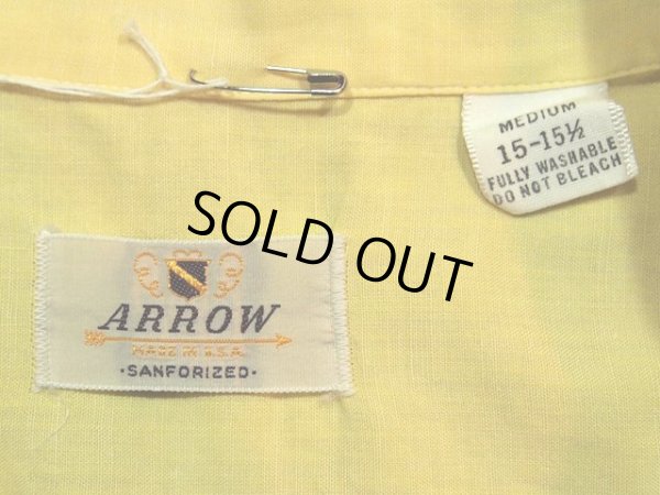 画像3: SALE!! 1960s【ARROW】総柄切替コットンシャツ