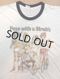 1970ｓ【Stroh's Beer】リンガーTシャツ