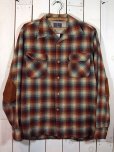 画像1: 1950s【PENDLETON】オンブレーチェックウールシャツ (1)