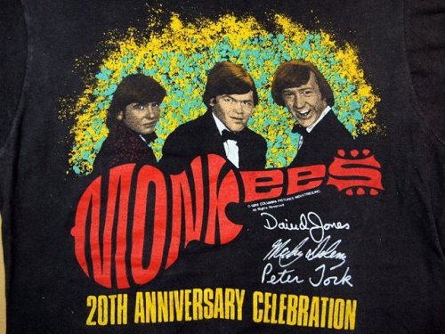 詳細画像1: 1980s【MONKEES】20TH ANNIVERSARYツアーTシャツ