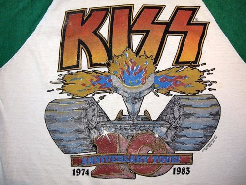 詳細画像1: 1980s【KISS】10th ANNIVERSARYツアーTシャツ