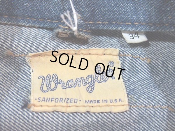 画像3: 1960s【Wrangler】24MJZデニムジャケット　Size34