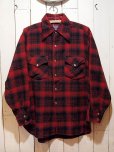 画像1: 1970s【PENDLETON】オンブレーチェックウールウエスタンシャツ (1)