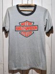 画像1: 1980s【HARLEY DAVIDSON】杢リンガーTシャツ (1)