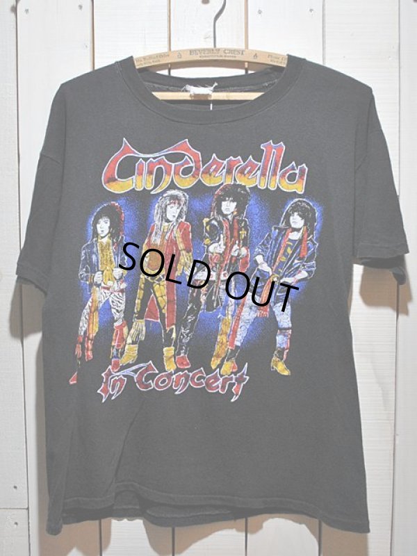 画像1: 1980s CINDERELLAパキ綿ツアーTシャツ