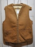 画像1: 1970s【Carhartt】ダックボアベストsizeS (1)