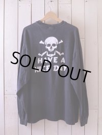 1990s Harley Crue Motorcycle Club スカルL/S Tシャツ　 表記XL 