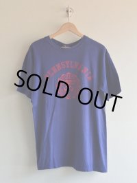 1980s ARTEX カレッジTシャツ　 フロッキープリント　 表記L 