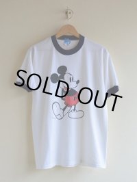 1980s Mickey Mouse リンガーTシャツ　 表記L 