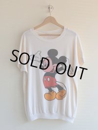 1970s-80s Mickey Mouse Tシャツ　 表記ONE SIZE FITS ALL 