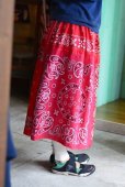 画像4: VINTAGE Bandana Skirt /RED　 [HamburgCafe ORIGINAL RE-MAKE] 