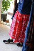 画像2: VINTAGE Bandana Skirt /RED　<br>[HamburgCafe ORIGINAL RE-MAKE]<br> (2)