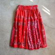 画像6: VINTAGE Bandana Skirt /RED　 [HamburgCafe ORIGINAL RE-MAKE] 