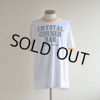 1980s CRYSTAL CORNER BAR リンガーTシャツ　 表記XL 