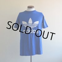 1980s adidas トレフォイルTシャツ　 両面プリント　 表記L 