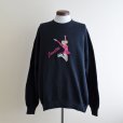 画像1: 1980-90s JANETTE 刺繍スウェット　<br>"MADE IN USA"　<br>表記XL<br> (1)