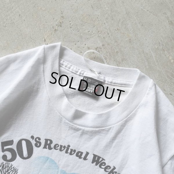 画像2: 1990s 50'sREVIVAL WEEKEND スタッフTシャツ　 "MADE IN USA"　 表記M 