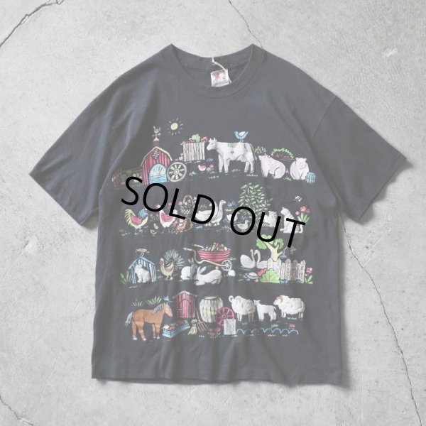 画像1: 1990s 酪農 Tシャツ　 "MADE IN USA"　 表記ONE SIZE FITS ALL (L-XL) 