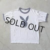 1980s PLAY BOY リンガーTシャツ　 "MADE IN USA"　 実寸L 