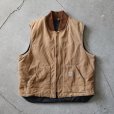 画像1: 1990s Carhartt ブラウンダックベスト　<br>"MADE IN USA"　<br>表記XXL-TALL<br> (1)