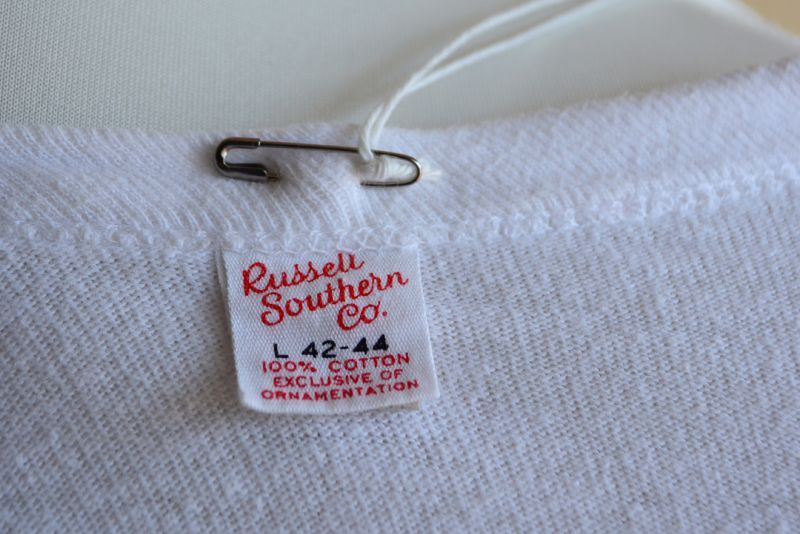 1960s Russell Southern プリントTシャツ 表記L - 古着屋HamburgCafe