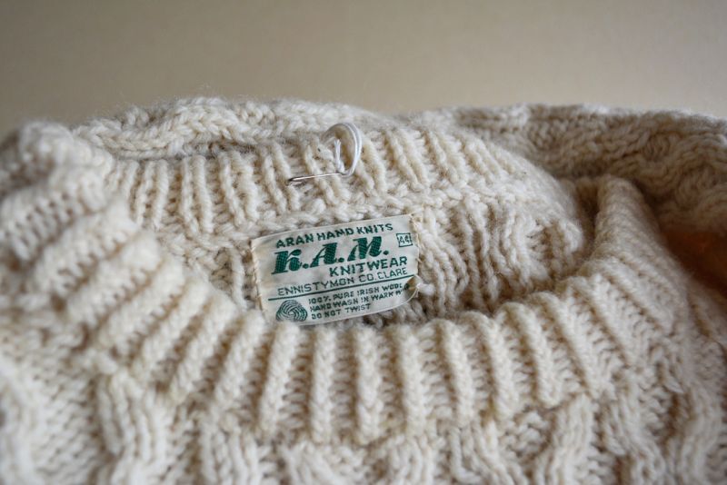 K.A.M. KNITWEAR フィッシャーマンセーター MADE IN IRELAND 表記44