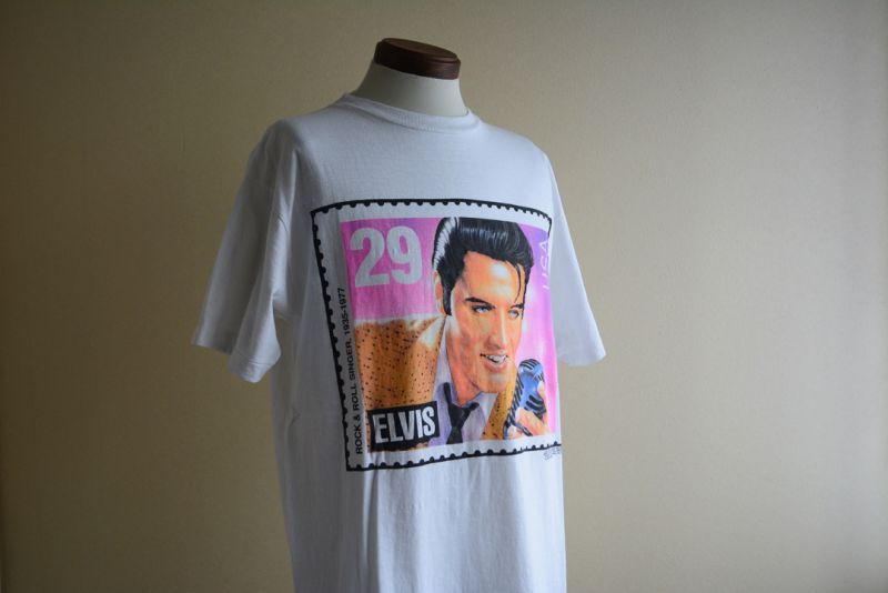 1990s ELVIS 29￠Stamp Tシャツ　MADE IN USA　表記ONE SIZE FITS MOST(実寸L)