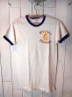 画像2: SALE!! 1970s【Champion】?バータグ?染込みプリントリンガーTee (2)