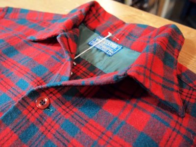 画像1: 1950s【PENDLETON】ウールシャツ