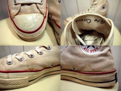 画像3: 1960s三ツ星【CONVERSE】チャックテイラー生成りHi　Rマーク無し　Size10