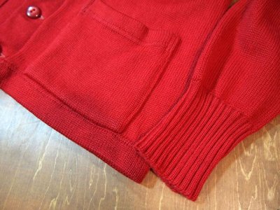 画像3: 1950s【LambKnit】レタードカーディガン　Size36