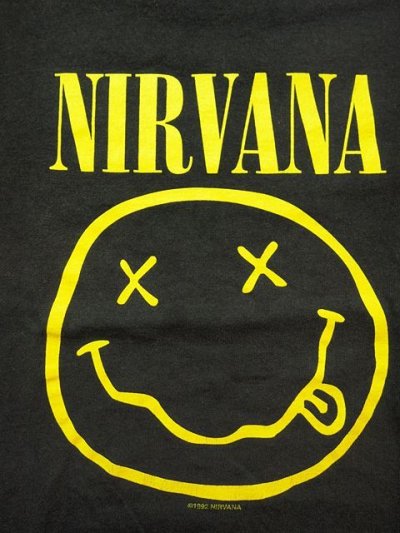 画像1: 92年製【NIRVANA】ロックTシャツ