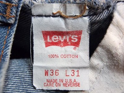 画像1: USA製【LEVI'S】501レギュラー　w36