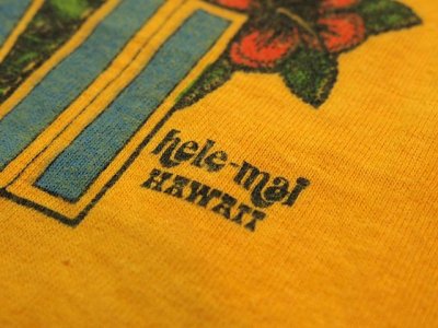 画像1: 1970s【Hanes】ハワイサーフTシャツ