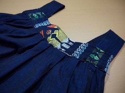 画像1: グアテマラ刺繍ワンピース