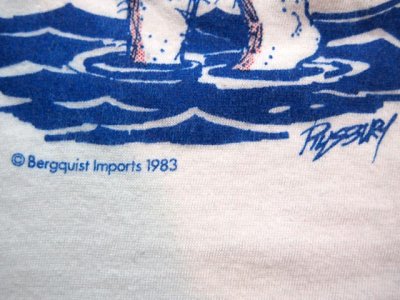 画像1: 1980s釣迷人リンガーTシャツ