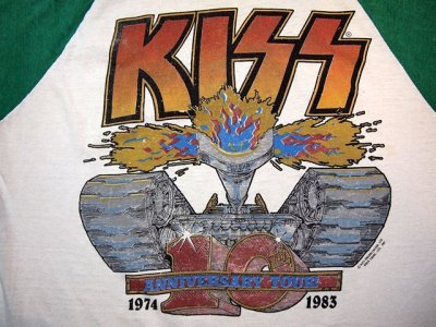 画像1: 1980s【KISS】10th ANNIVERSARYツアーTシャツ