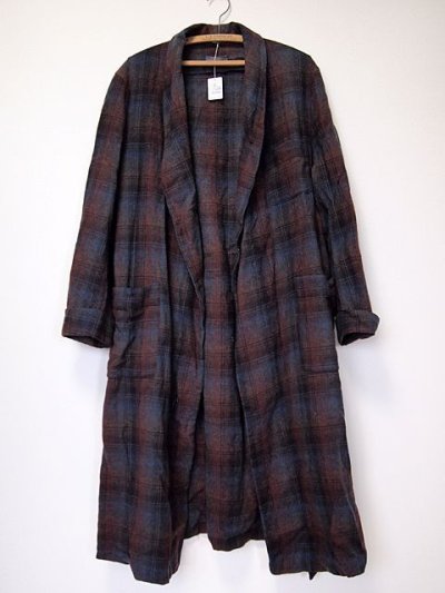 画像1: 1970s【PENDLETON】オンブレーチェックウールガウン 