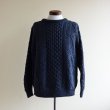 画像1: ARAN CRAFTS フィッシャーマンセーター　 MADE IN IRELAND　 表記XXL(実寸L)  (1)