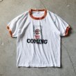 画像1: 1970s〜 CORNNUTS リンガーTシャツ　 "MADE IN USA"　 表記XL  (1)