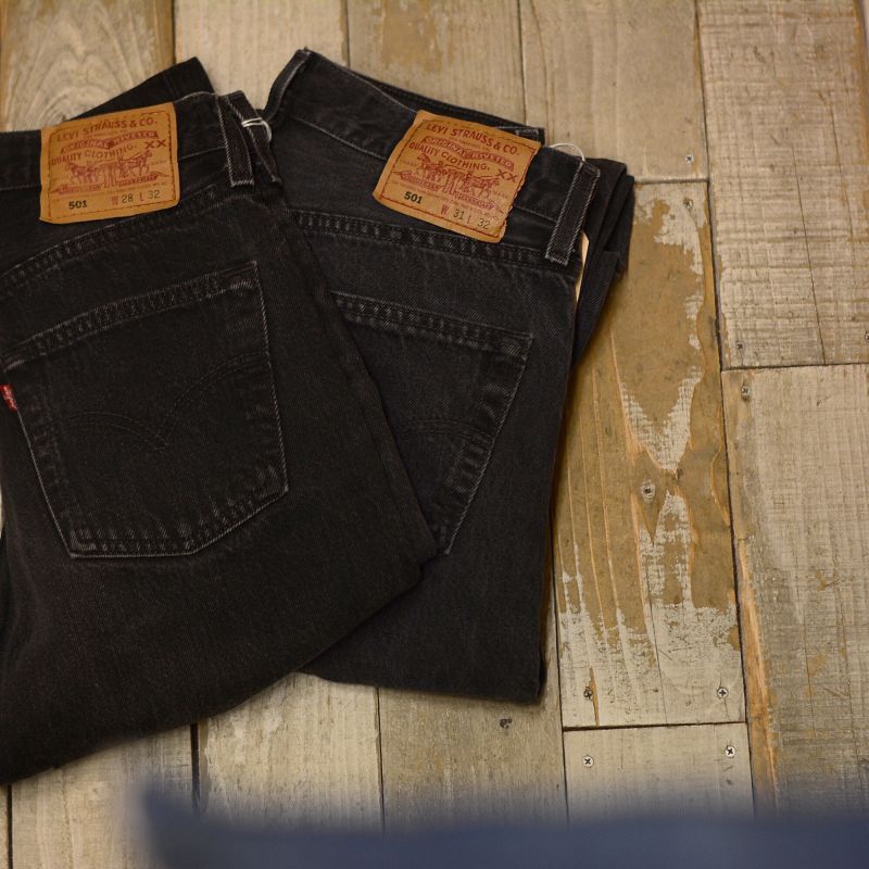 新着!!〝90s LEVI'S 501 black denim pants /Made in U.S.A.〟販売開始 ...
