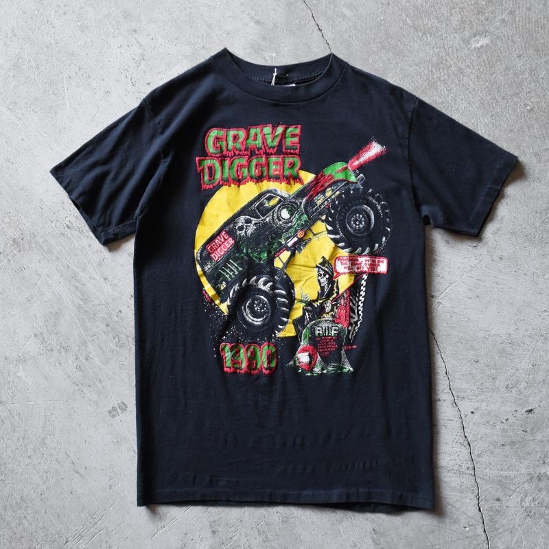 90s GRAVE DIGGER グレイブディガー モンスタージャム Tシャツ-