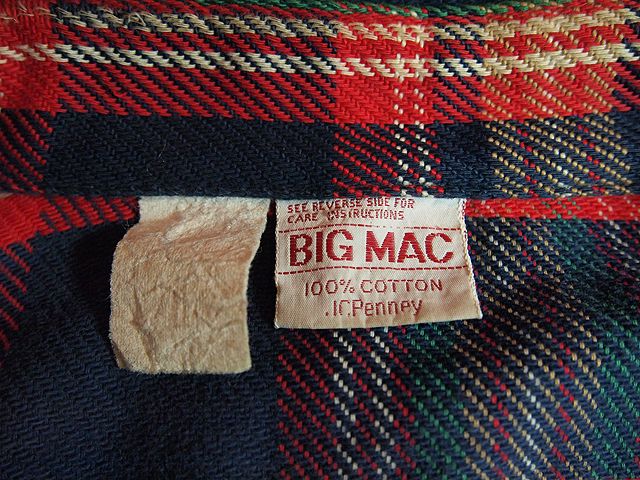 1970s【BIGMAC】単タグヘビーネルシャツ - 古着屋HamburgCafe