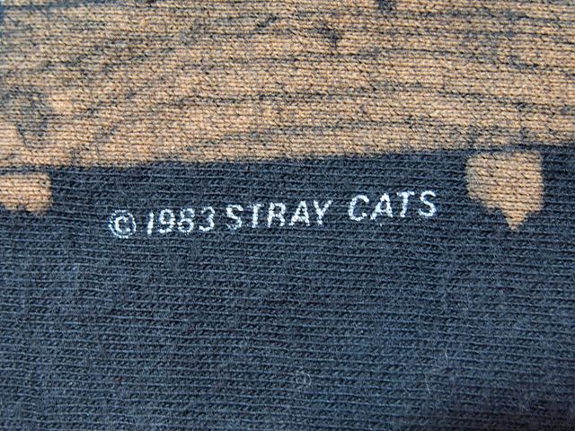 1980s〝ストレイキャッツ〟83年STRUTTIN' ACROSS AMERICAツアーTシャツ