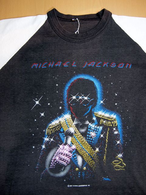 1980s マイケルジャクソン 84年victoryツアーtシャツ 古着屋hamburgcafe
