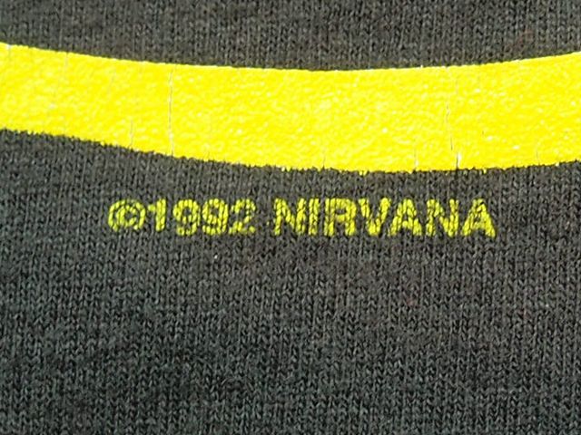 92年製【NIRVANA】ロックTシャツ - 古着屋HamburgCafe