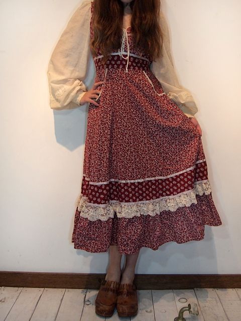 Gunne Sax ガンネサックス ワンピース 古着屋hamburgcafe